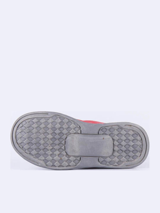 Spiderman Παιδικά Sneakers High με Σκρατς Κόκκινα