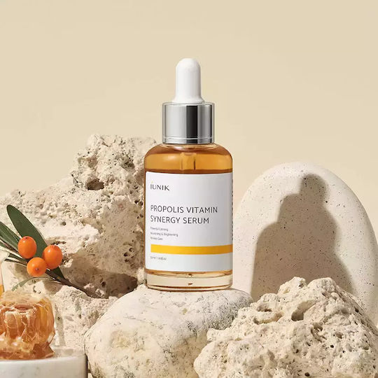iUNIK Propolis Vitamin Serum Gesicht mit Vitamin C & Niacinamid für Strahlkraft & Aufhellung 50ml