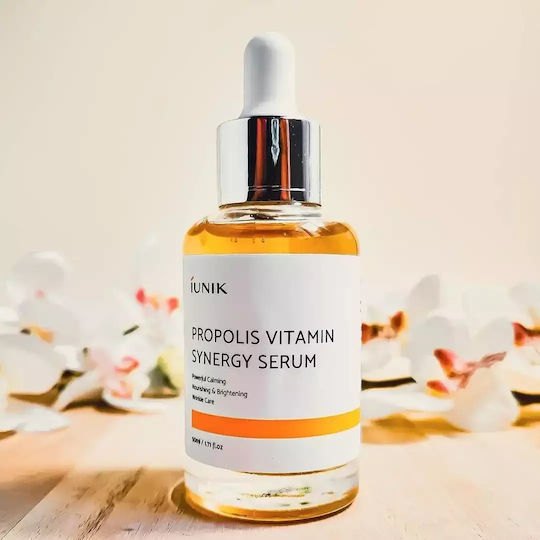iUNIK Propolis Vitamin Serum Gesicht mit Vitamin C & Niacinamid für Strahlkraft & Aufhellung 50ml