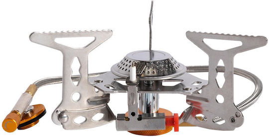 Camping Stove Little Farmer Foldable 3200 W One Burner Piezo-electric Ignition 150x85 Mm Arzător cu gaz pentru butelie 500gr