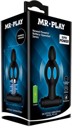 Rimba Mr. Play Vibrator Anal Negru 11.5cm