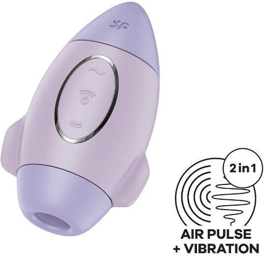 Satisfyer Mission Control Вакуумен Стимулатор За Вагина И Клитор С Вибрация Лилав