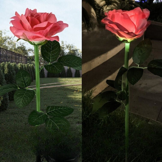 Spiked Lampă Solară Floare cu Alb Cald Lumină IP65