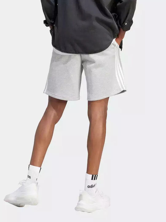 Adidas 3 Stripes Essentials Sportliche Herrenshorts Grey