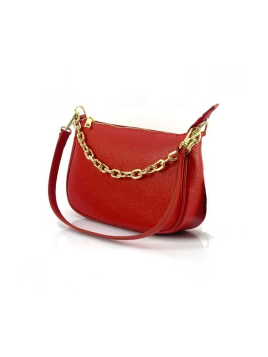 Karras Leather Women's Bag Crossbody Red