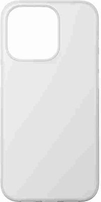 Nomad Super Slim Umschlag Rückseite 0.6mm Frost White (iPhone 15 Pro Max)