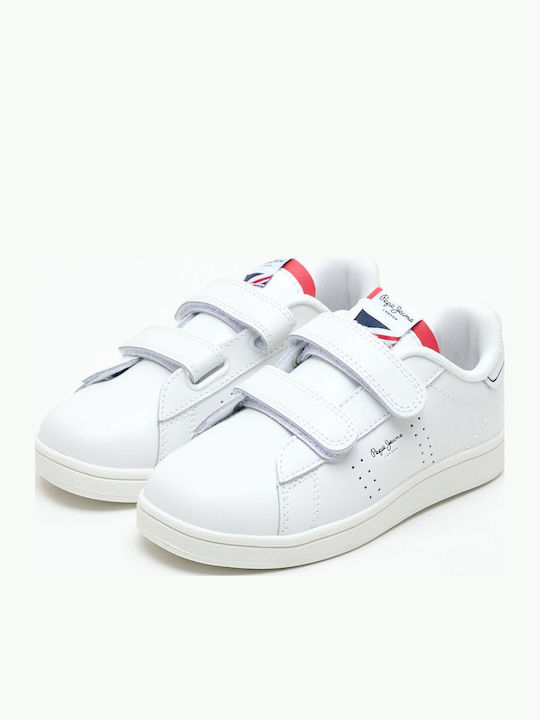 Player Basic Kinder Sneakers mit Klettverschluss Weiß