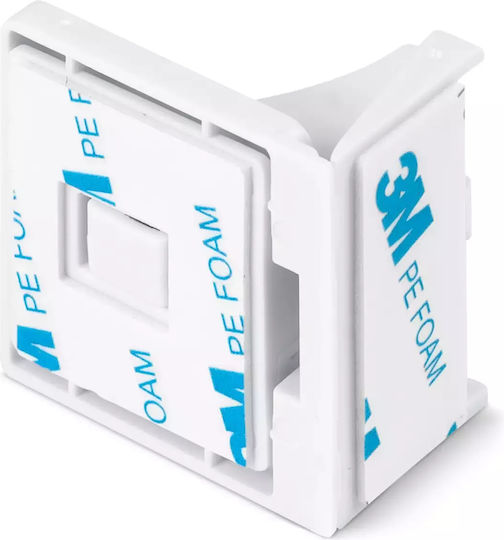Ricokids Cabinet & Drawer Lock with Magnet made of Plastic in White Color 4pcs