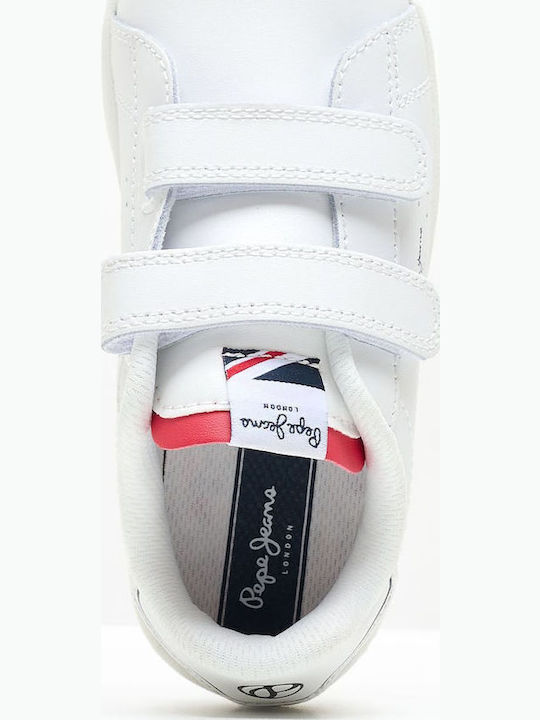 Player Basic Kinder Sneakers mit Klettverschluss Weiß