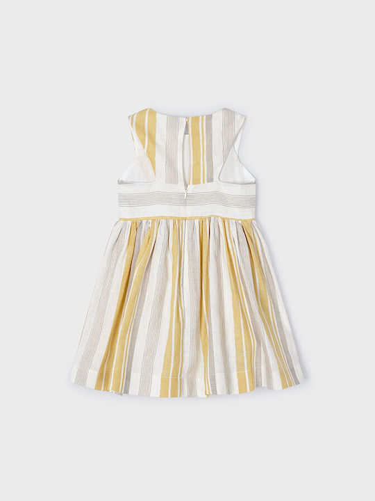 Mayoral Kids Dress Striped Honey