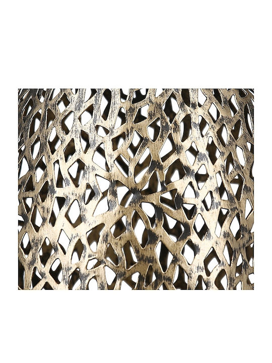 ArteLibre Vintage Metallic Decorative Platter Gold 21x80x10cm