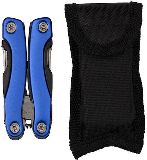 Survival Schweizer Taschenmesser Überleben Blau in Hülle