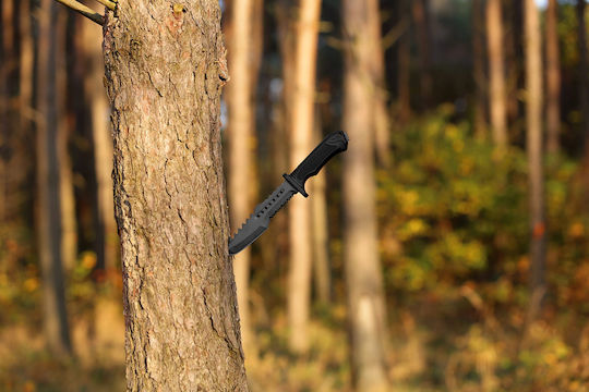 Survival Нож Survival Черен в Калъф