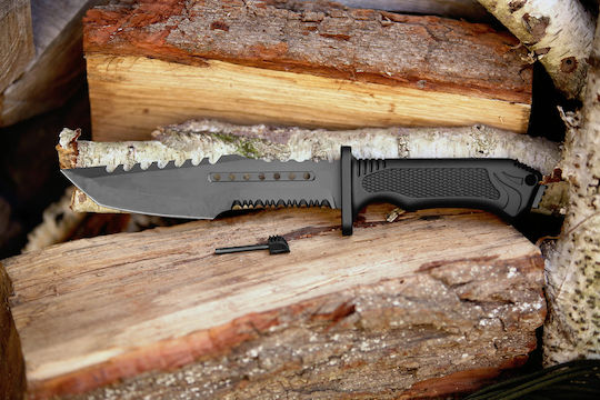 Survival Нож Survival Черен в Калъф
