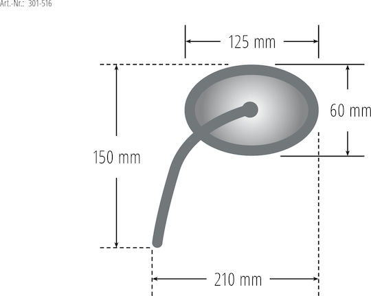 MCS Motorcycle Mirrors 2pcs Silver