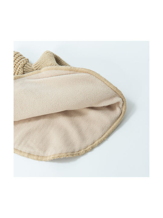 Kinder Schal Gestrickt Beige