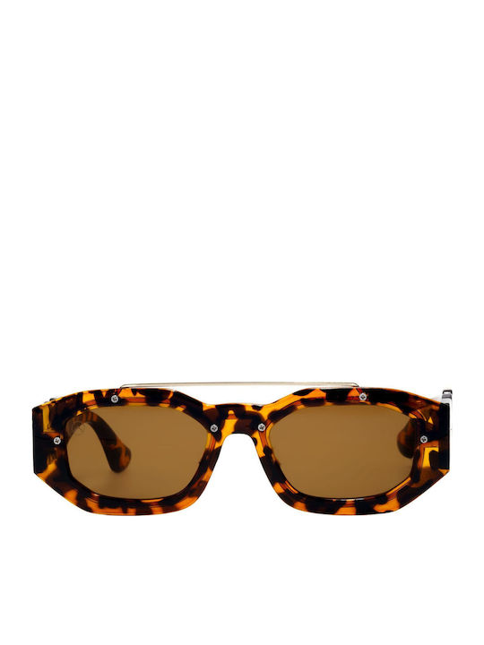 Olympus Sunglasses Medusa Women's Sunglasses with Brown Tartaruga Plastic Frame and Brown Lens 8625508980695