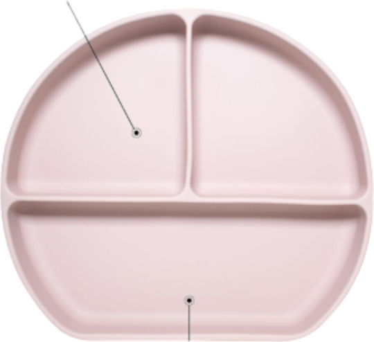 Queen Mother Jungle Feeding Set Made of Silicone with Anti-Slip Orange Base 6 Pieces for 6+ Months
