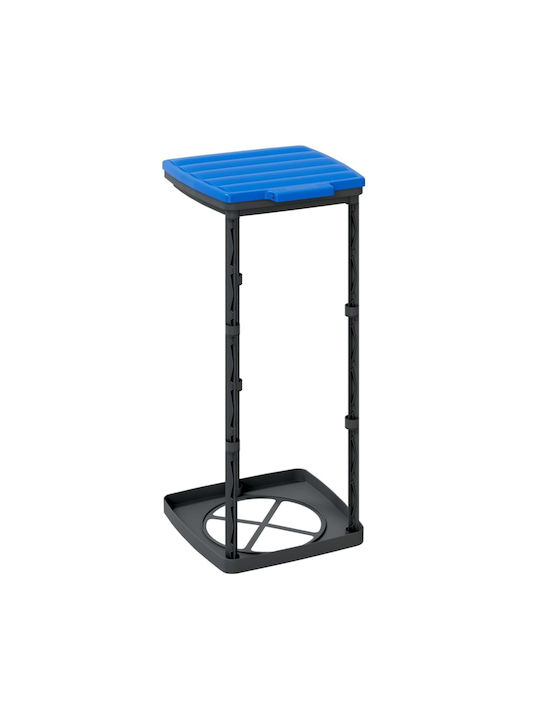 vidaXL Bază De Susținere A Sacului Din Plastic 28x28x65cm 2 Bucăți Neagră/Albastră