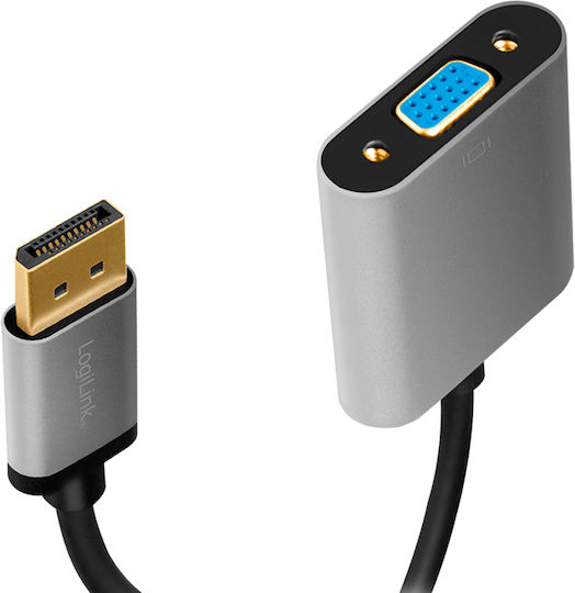 LogiLink Konverter DisplayPort männlich zu DisplayPort männlich Gold 1Stück CDA0109