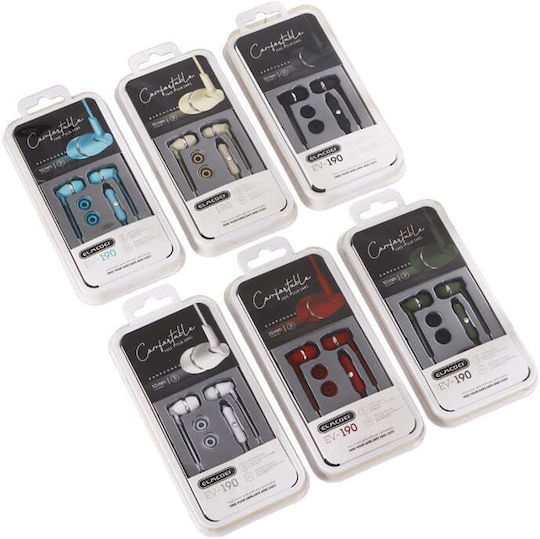 EV190 10τμχ In-ear Handsfree with 3.5mm Connector Multicolour
