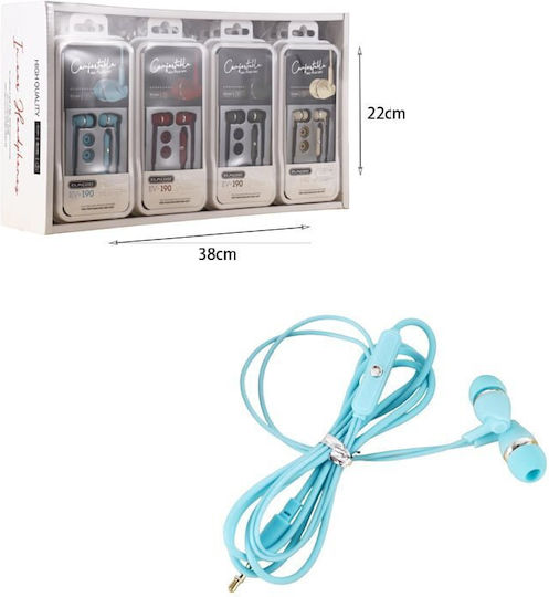 EV190 10τμχ In-ear Handsfree with 3.5mm Connector Multicolour