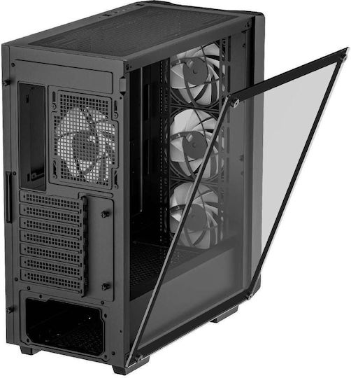 Deepcool CC560 v2 Gaming Midi Tower Κουτί Υπολογιστή με Πλαϊνό Παράθυρο Μαύρο