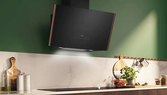 Neff Απορροφητήρας Καμινάδα 90cm Deep Black με Wi-Fi