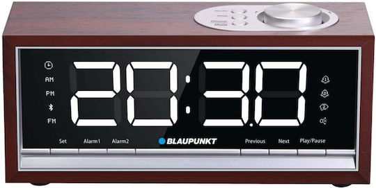 Blaupunkt Tischuhr mit Wecker Schwarz S9130700