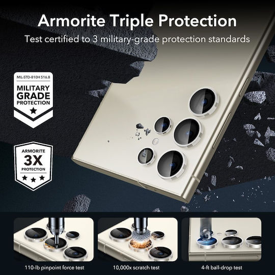 ESR Armorite Протектор за камера Закалено стъкло Transparent за Galaxy S24 Ultra
