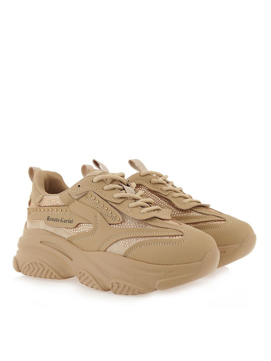 Renato Garini Femei Chunky Sneakers Maro