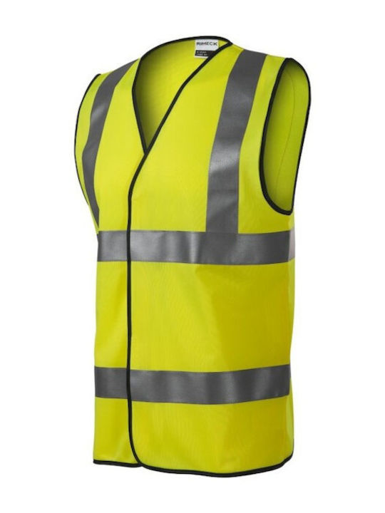 Rimeck Men's Safety Vest with Reflective Film Yellow