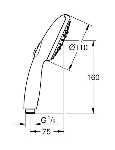 Grohe Tempesta 110 Handheld Showerhead