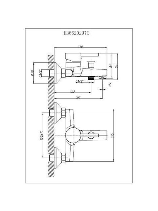 Inter Ceramic Mischung Bade- / Duscharmatur Badewanne Bronze