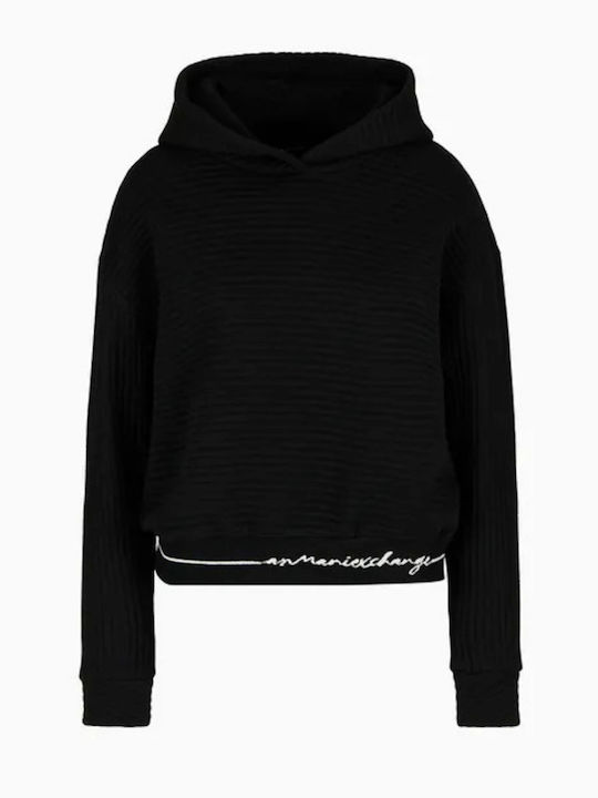 Women's Sweatshirt Hooded Black