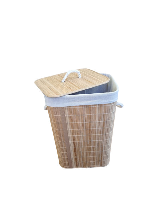 keleman Wicker Laundry Basket with Cap 36x25x55cm