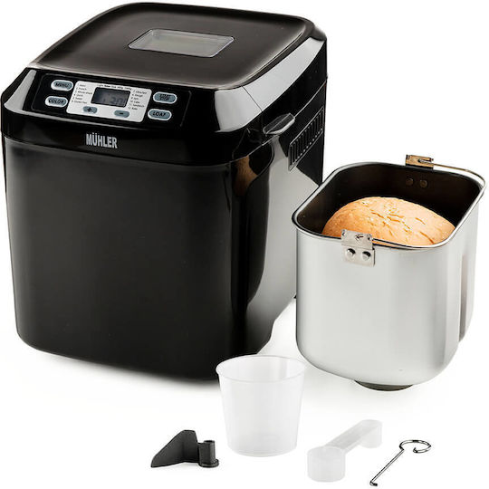 Muhler Αρτοπαρασκευαστής 550W Χωρητικότητας 1000gr με 12 Προγράμματα