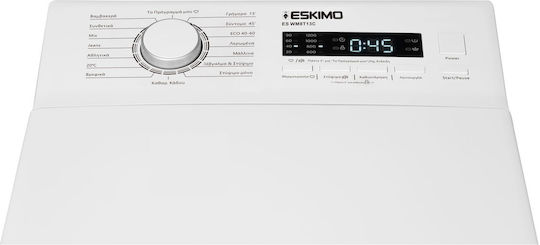 Eskimo Πλυντήριο Ρούχων Άνω Φόρτωσης 8kg 1300 Στροφών ES WM8T13Α