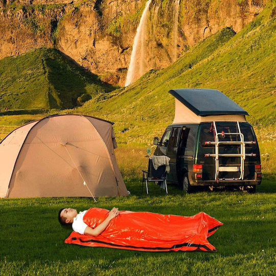 Sleeping Bag Μονό Πορτοκαλί