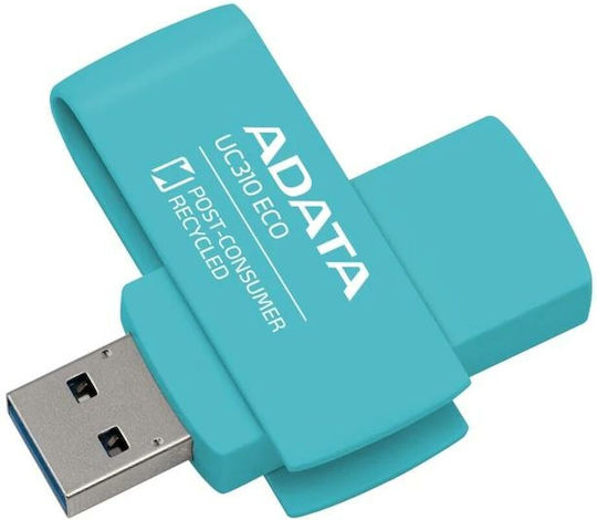 Adata UC310 256ГБ USB 3.2 Стик Зелен