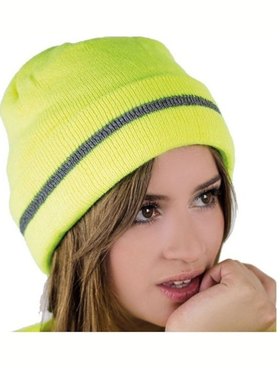 864 Workout Beanie Masculin Căciulă Tricotat în culoarea Galben