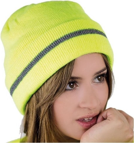 864 Workout Beanie Ανδρικός Σκούφος Πλεκτός σε Κίτρινο χρώμα
