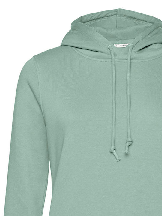 B&C Organic Women's Long Sleeve Promotional Sweatshirt Sage