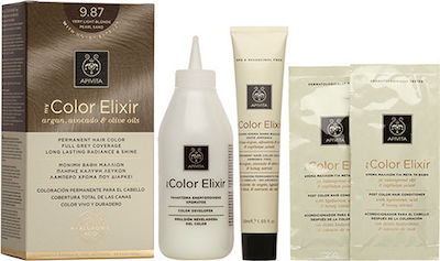 Apivita My Color Elixir Set Hair Dye no Ammonia 7.3 Blond Gold 125ml