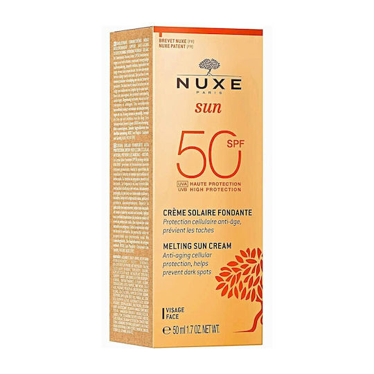 Nuxe Sun Melting Αντηλιακή Κρέμα Προσώπου SPF50 50ml