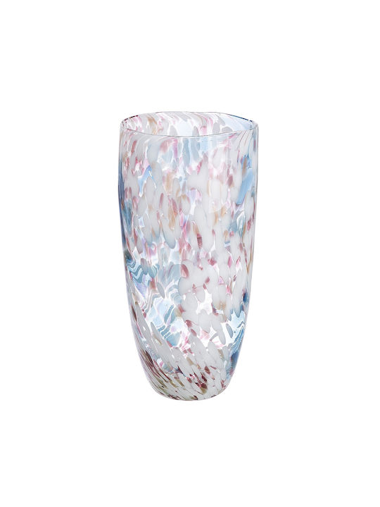 ArteLibre Decorative Vase Glass Multicolour 18.5x36cm 1pcs