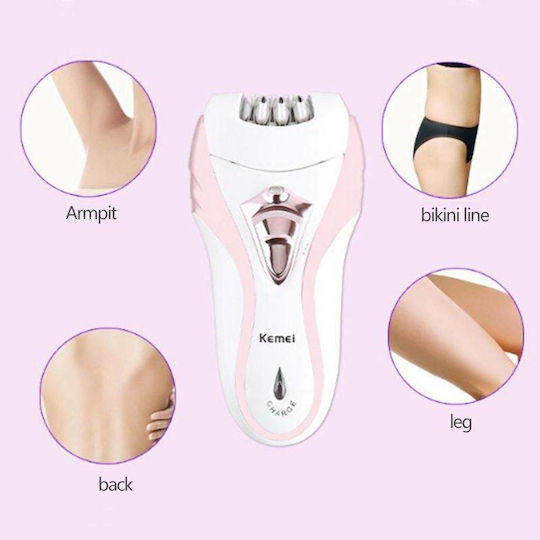 Kemei Σετ Αποτρίχωσης Epilator για το Σώμα KM-3010