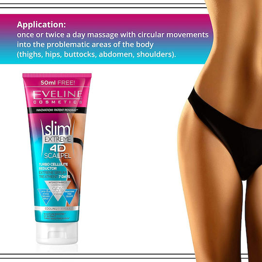 Eveline Slim Extreme 4D Gel for Slimming Cellulite & Retention Scalpel 250ml