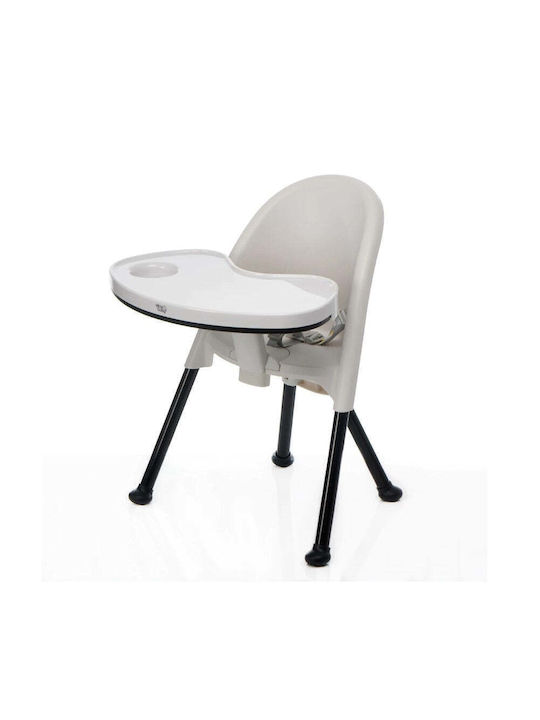 Vital Baby Klappbarer Baby Hochstuhl 2 in 1 mit Höhenverstellbar Weiß