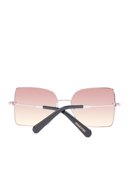 Swarovski Women's Sunglasses with Gold Metal Frame SK0353 33F